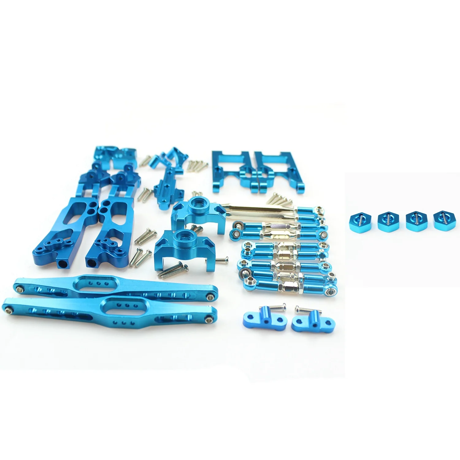 B24C-4Pcs 메탈 헥사곤 세트 Wltoys 12428 12423 1/12 스피드용 & 1세트 12428 12423 Feiyue FY03 Wltoys 12428 12423 1/12용