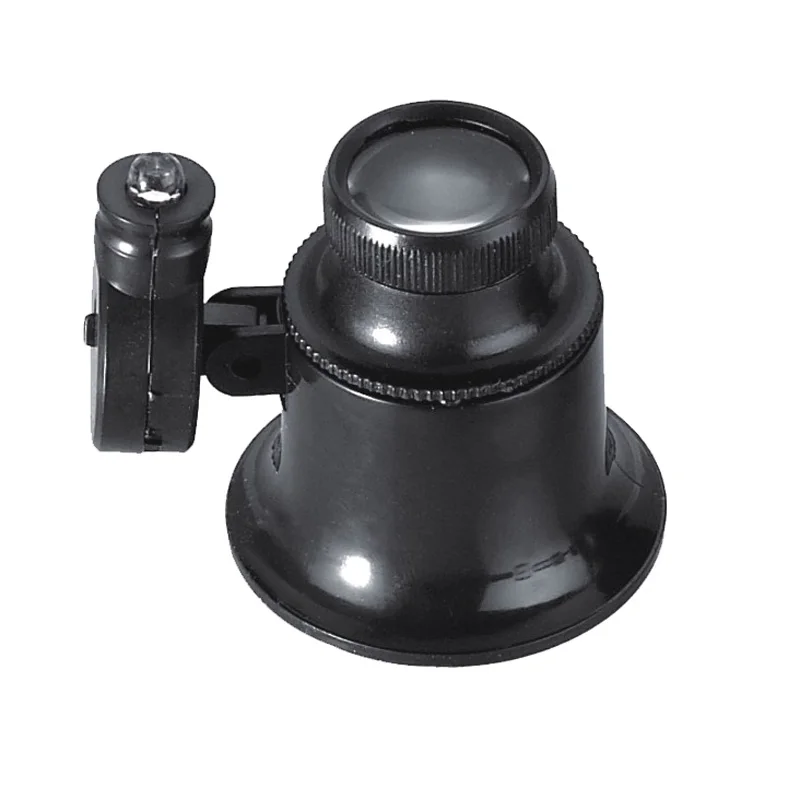 

20X Monocular Glass Magnifier with LED light Jewelers Eye Loupe Loop Magnifier Magnifying Glass Watchmakers Jewelry Tools
