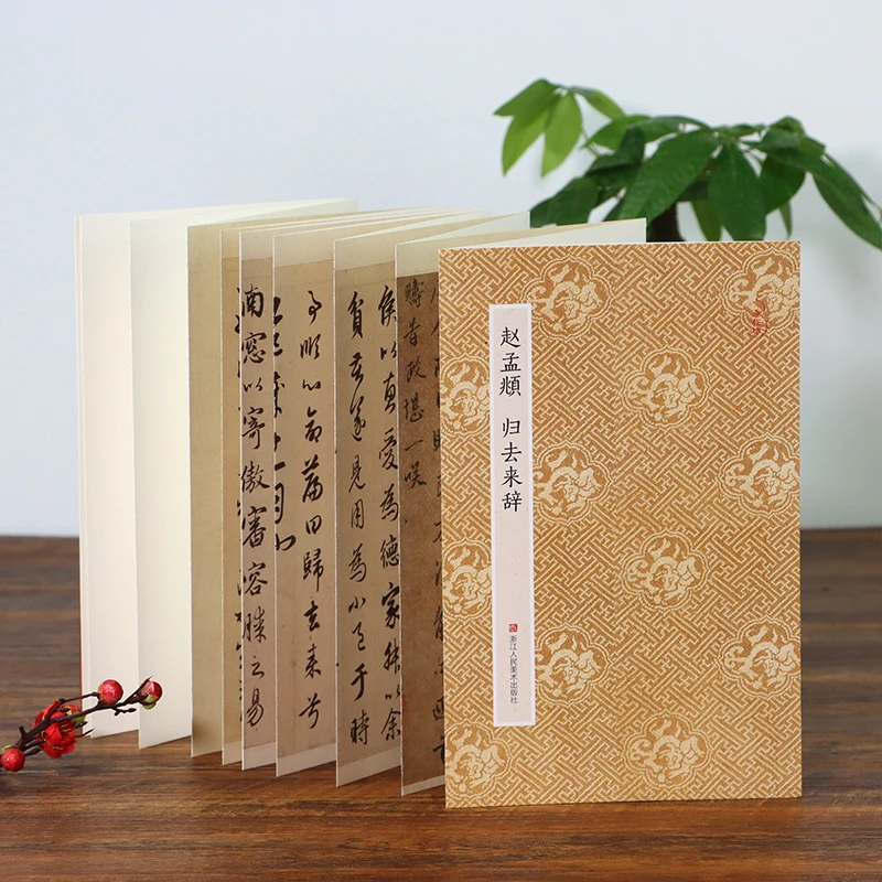 

Folding Calligraphy Copybook Running Regular Script Chinese Classics Calligraphy Su Shi Mi Fu Original Large Character Copy Book