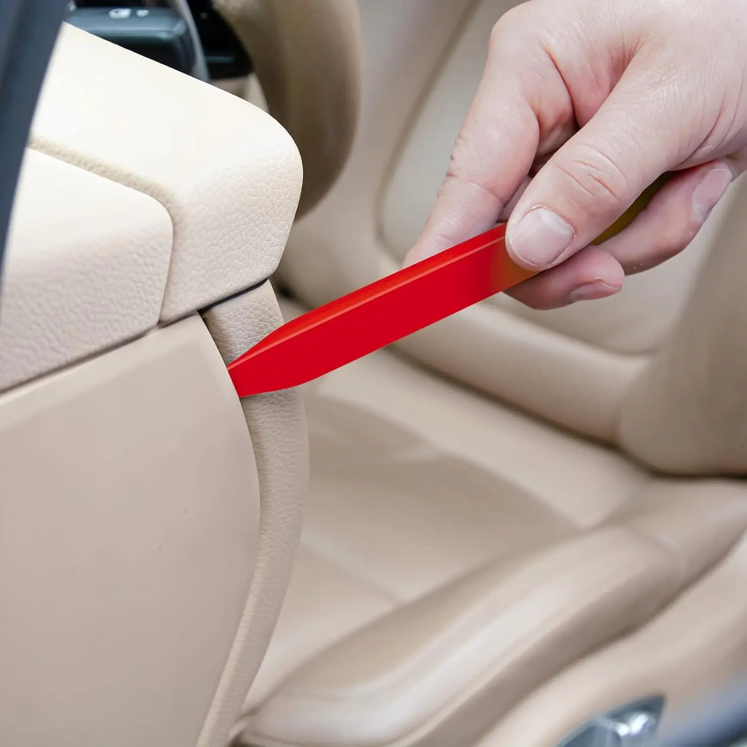 5 Pcs Car Trim Removal Tool Kit Upholstery Tools, Auto Clip Removal Pry Tool for Door Dash Dashboard Panel Fastener Remover