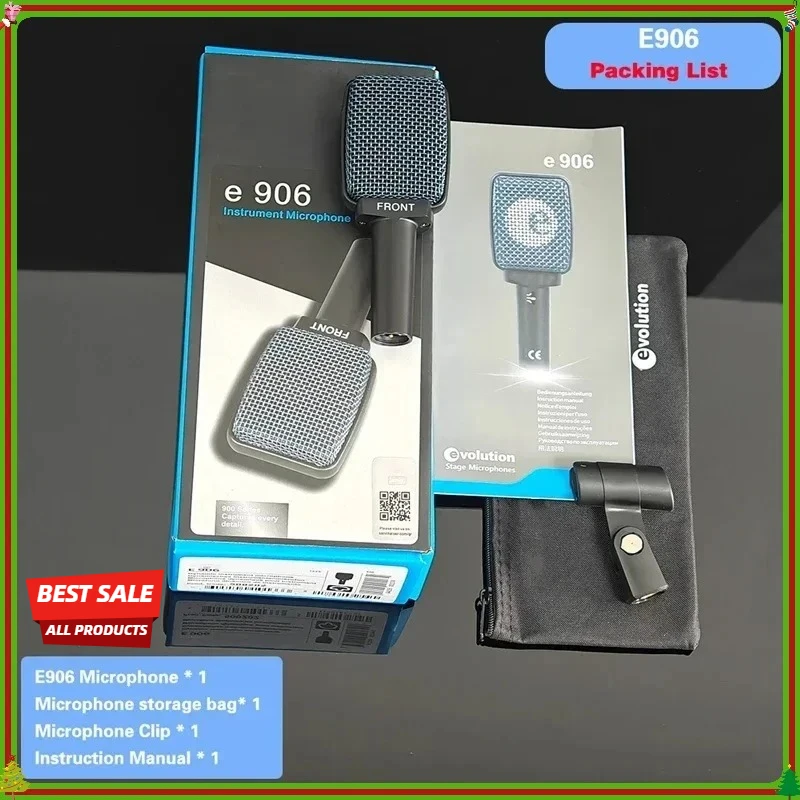 

ГОРЯЧЕЕ ПРЕДЛОЖЕНИЕ: Комплект из 2 микрофонов Evolution 900 Series E906, гиперкардиоидные динамические, для инструментов, прямых трансляций, конференций, вокала