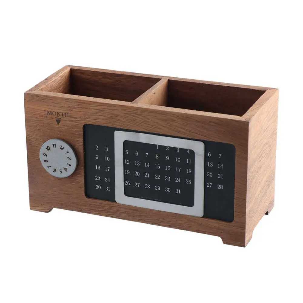 Pen Bracket Pen Holders for Cosmetics Jewelry Desktop Storage Box Calendar Pen Holder Make up Brush Holder Stationery Organizer
