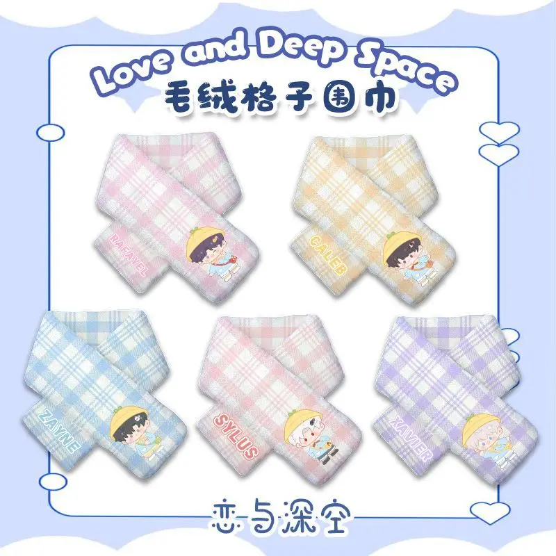 

2025 Anime Game Love and Deepspace Cos Sylus Xavier Zayne Caleb Rafayel Simple 92x12cm Cold Protection Cute Cartoon Scarf Gift