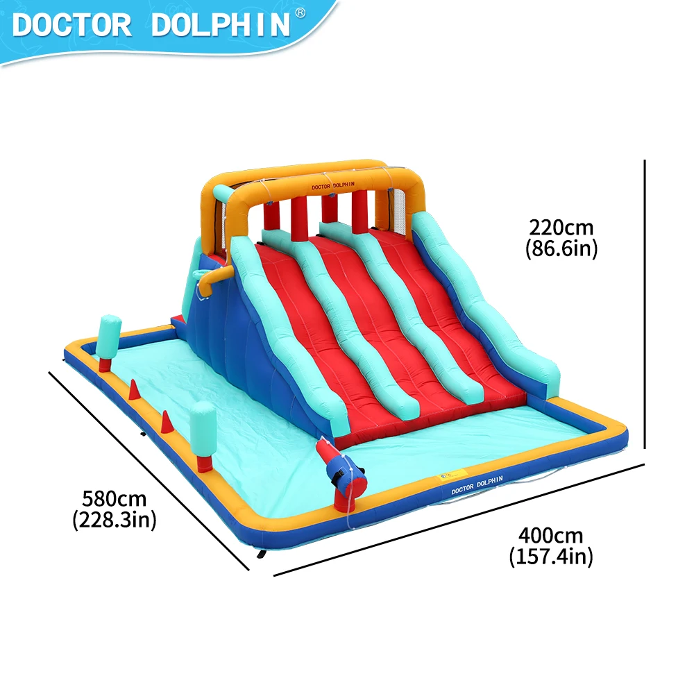 Fast Delivery Manufacturer Party Inflatable Bouncer Playground Bounce Castle Water Slide Kids Inflatable Castle Multi Color