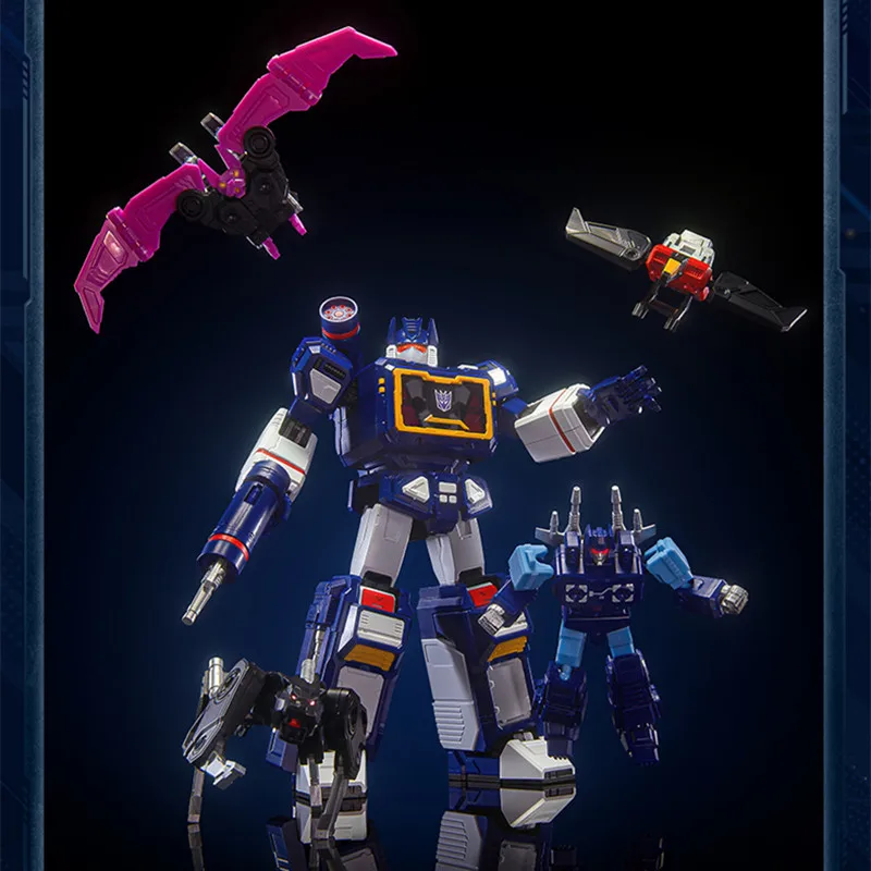 Blokees originais transformação led edição lendária soundwave orion pax anime figuras bloco de construção brinquedos presentes aniversário do miúdo