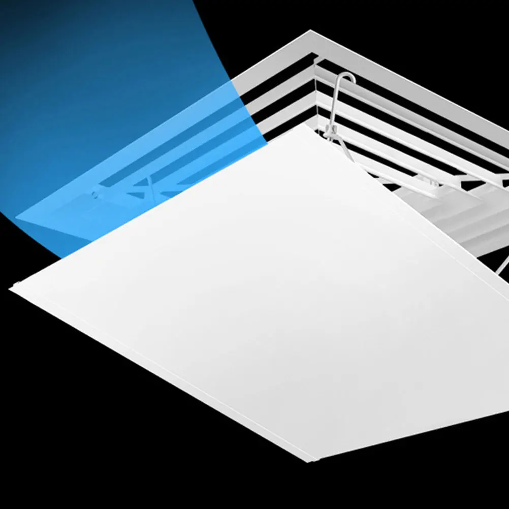

Square Air Deflector 45x45 White Ceiling Central Vent Windshield Baffle For Home Office Furniture Part Easy Install Practical
