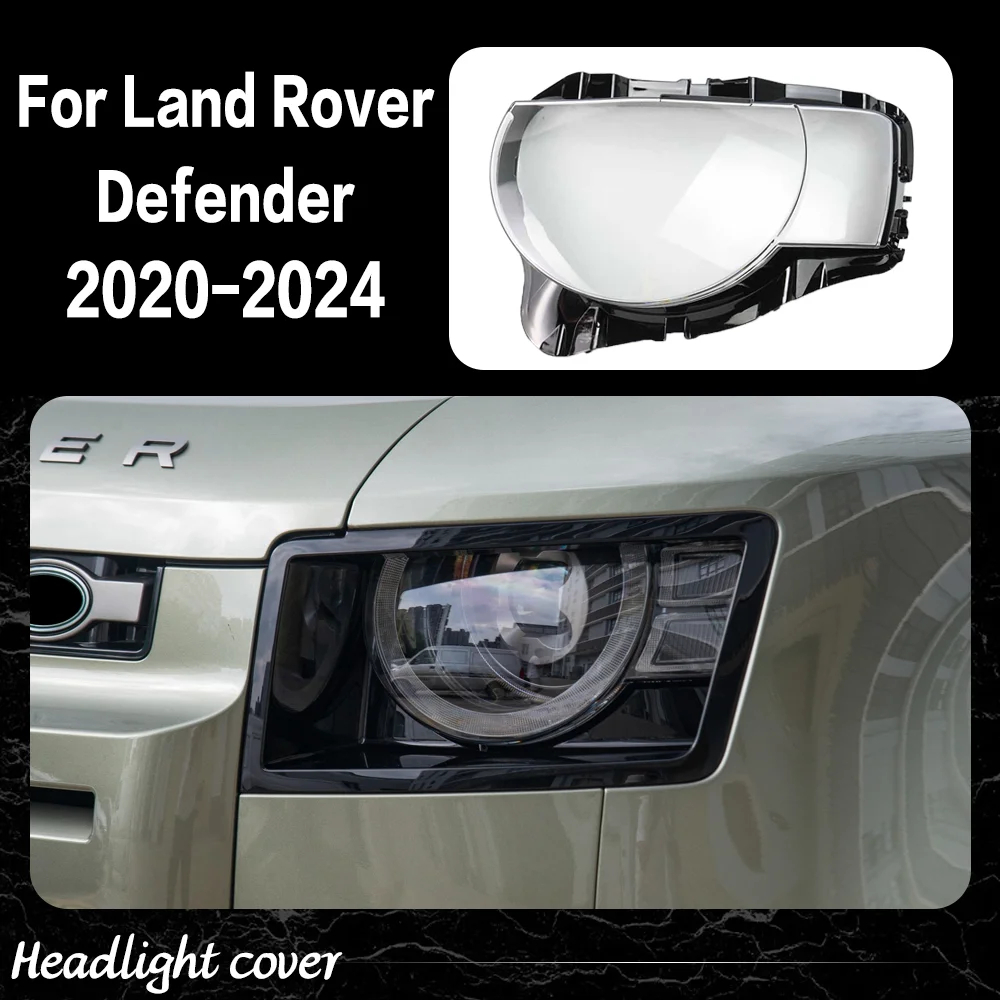 

Headlight Cover Shell For Land Rover Defender 2020 2021 2022 2023 2024 Headlamp Lens Plexiglass Replace Original Lampshade