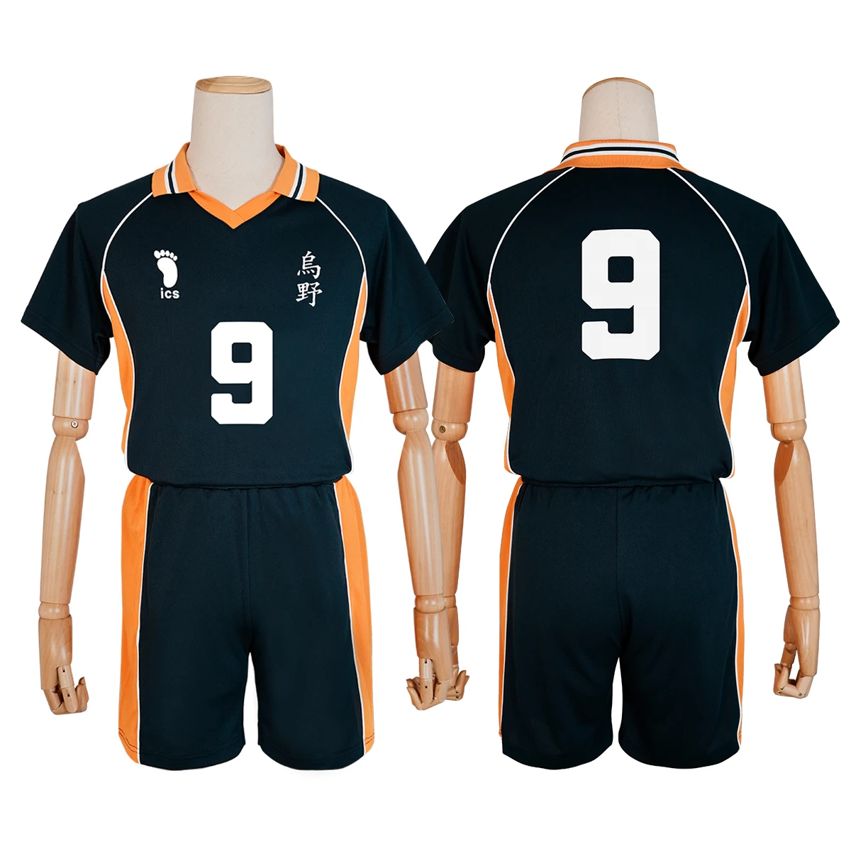 Haiky Anime Kageyama Tobio Cosplay Costume Wig Jerseys NO.10 KARASUNO High School Vollyball Uniform Top Short Daily Wear