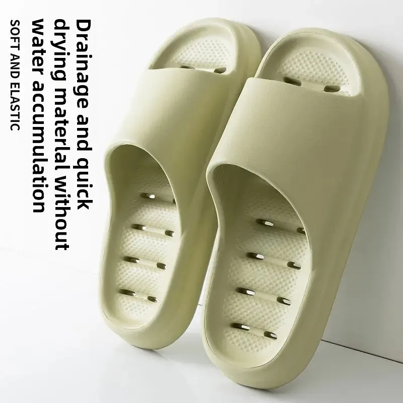 Women's Bathroom Slippers Home Use Indoor Toilet Anti-Slip Quick Dry Thick Bottom Couples Summer Slippers Wholesale