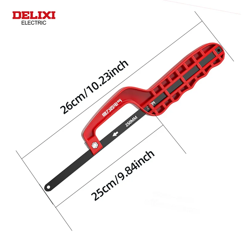 منشار جيب DELIXI ELECTRIC مقاس 10 بوصة منشار صغير محمول مع شفرة فولاذية SK5 سميكة منشار صغير خاص لأعمال النجارة #2