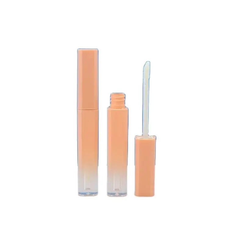 

10pcs 25pcs 50pcs 100pcs 1.5ml Empty Lip Gloss Tubes Empty Plastic Liquid Lipstick Bottles Matte Orange Lipgloss Containers