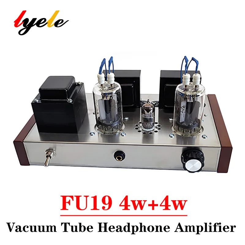 

LYELE 4w*2 6n2 Fu19 Vacuum Tube Headphone Amplifier In Parallel Class A Amplifier Circuit Warm and Soft Voice HIFI Amp Audio