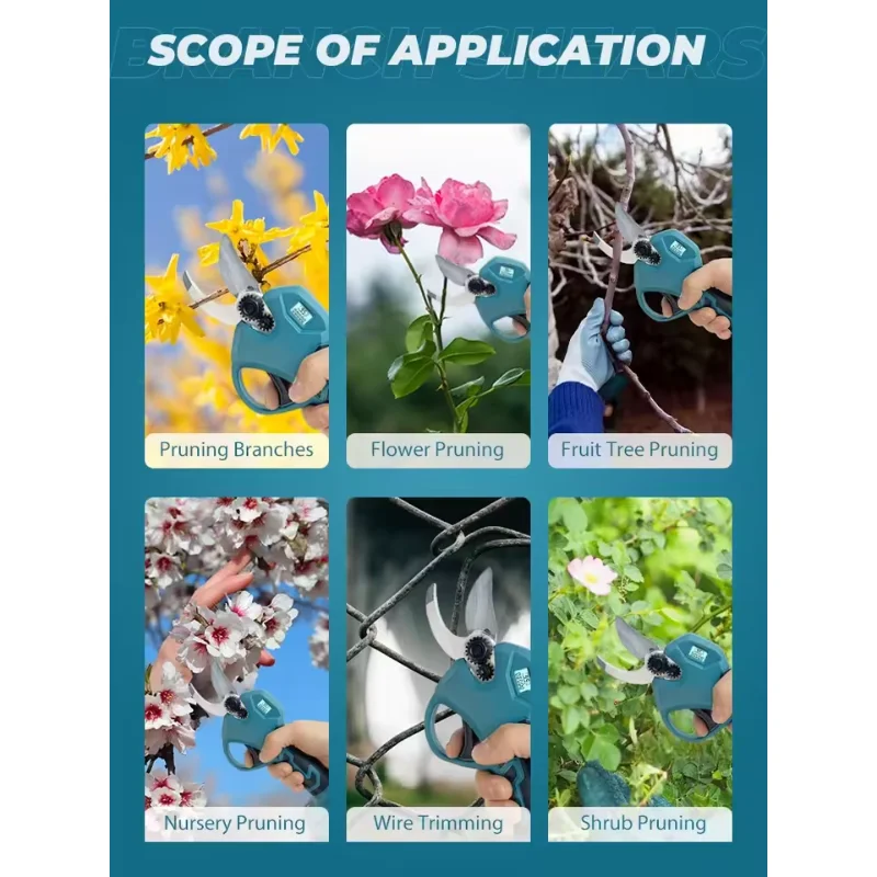 Makita 18V Original Brushless Electric Pruning Shears Garden, Tool Branche Cutter Cordless Electric Garden Scissors Fruit Tree