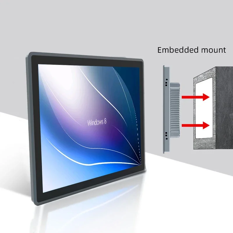 IPC 10/12/15/18.5/21.5 Inch Industrial Capacitive Touch PC All-in-One Industrial Panel Computer With Stock Availability