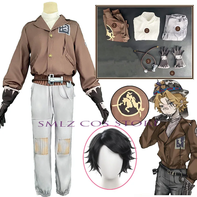 

Highway Knight Prospector Cos Game Identity V Norton Campbell Cosplay Costume Man Coat Suit Hallween Carnival Uniforms Set