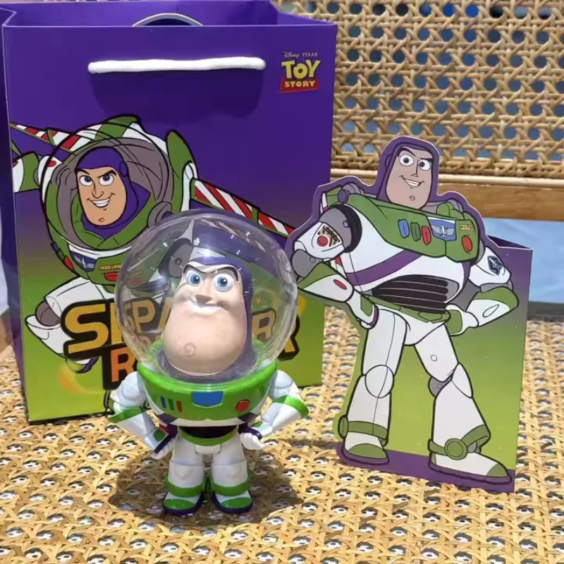 토이 스토리 버즈 라이트 이어 버블 머리띠 액션 피규어 데스크탑 디스플레이 모델 생일 발렌타인 데이 선물 Collectible Toy