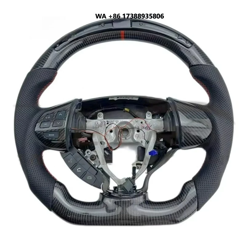Ever-Carbon Racing ECR Custom Design LED Carbon Fiber Steering Wheel for EVO X Lancer EX