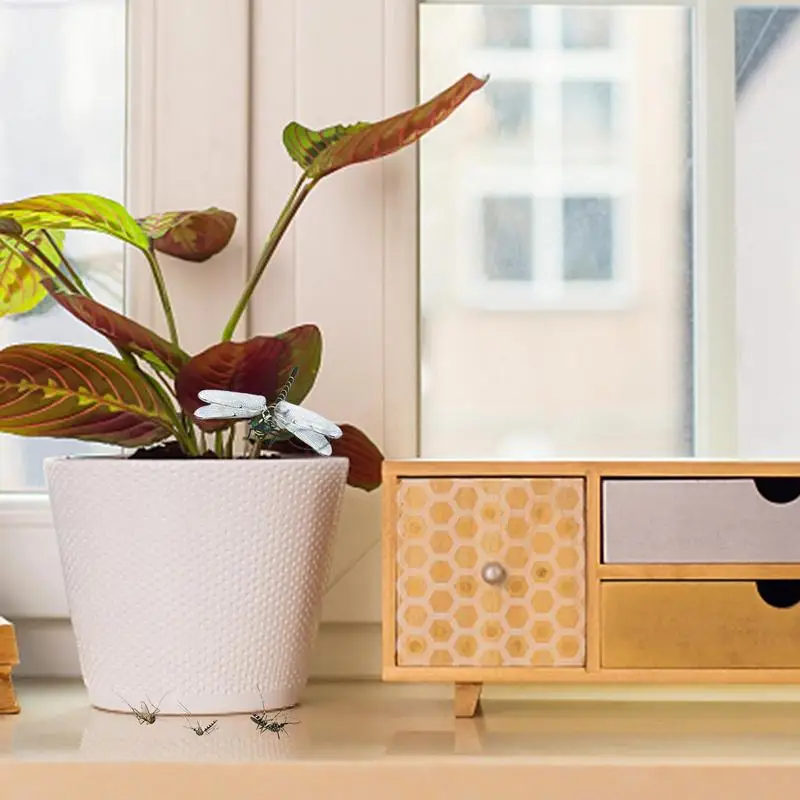 Simulação Libélula Inseto Modelo, Mosquito Repelente, Outdoor Hanging Ornaments