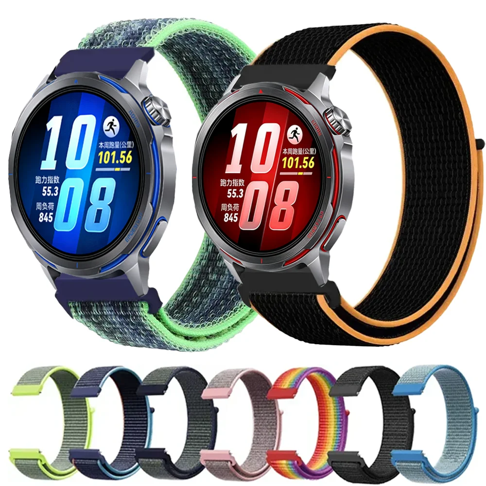 20mm 22mm Nylon Strap for Huawei Watch Runner 2 Ultimate 2 GT6-5-4 46mm Breathable Bracelet Samsung Galaxy Watch 7/6/5/4 40/44mm