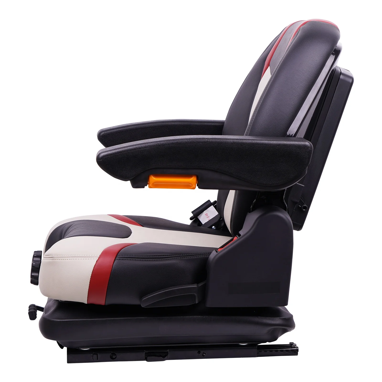 Premium Ventilated &Heating Vinyl Toyota Forklift Seat Chair with Low-profile Mechanical Suspension