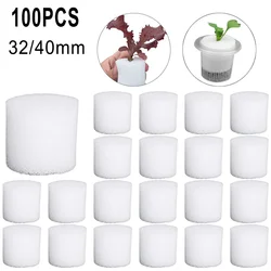 100PCS Soilless Hydroponic Sponge Garden Vegetable Soilless Planting Sponge Nursery Pots Foam Plants Root Fixed Sponge