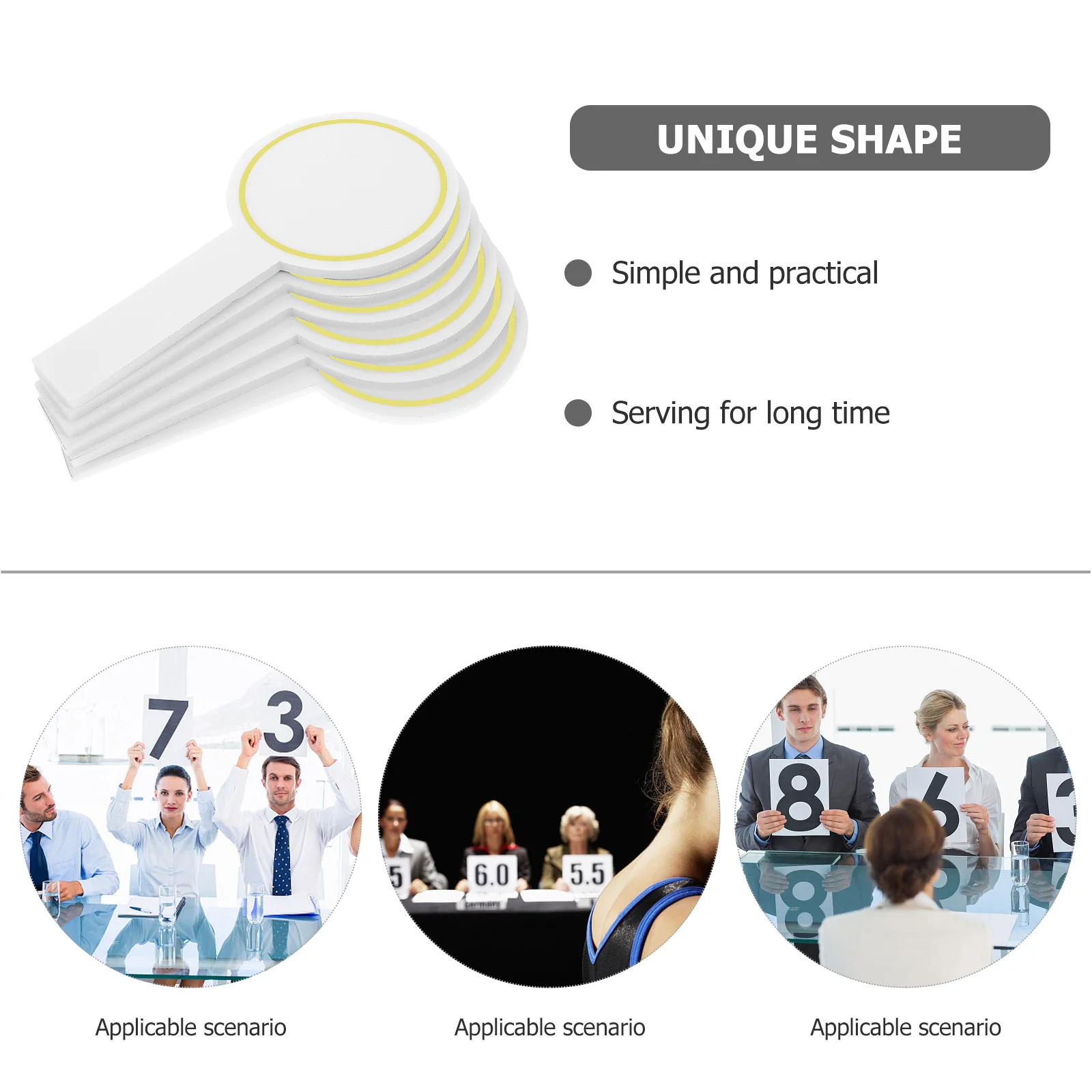 6 шт., белые доски для студентов