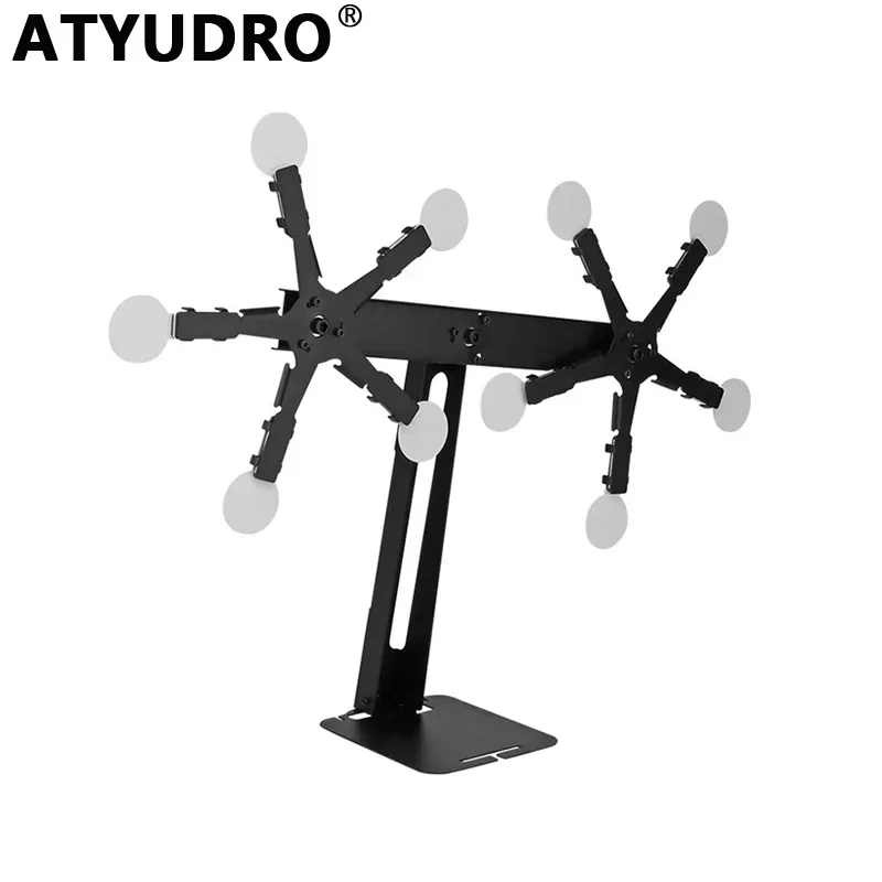 ATYUDRO Double Rotating Shooting Target Training Airsoft Acessories Paintball Tactical Pistol Outdoor Hunting Sports Equipment