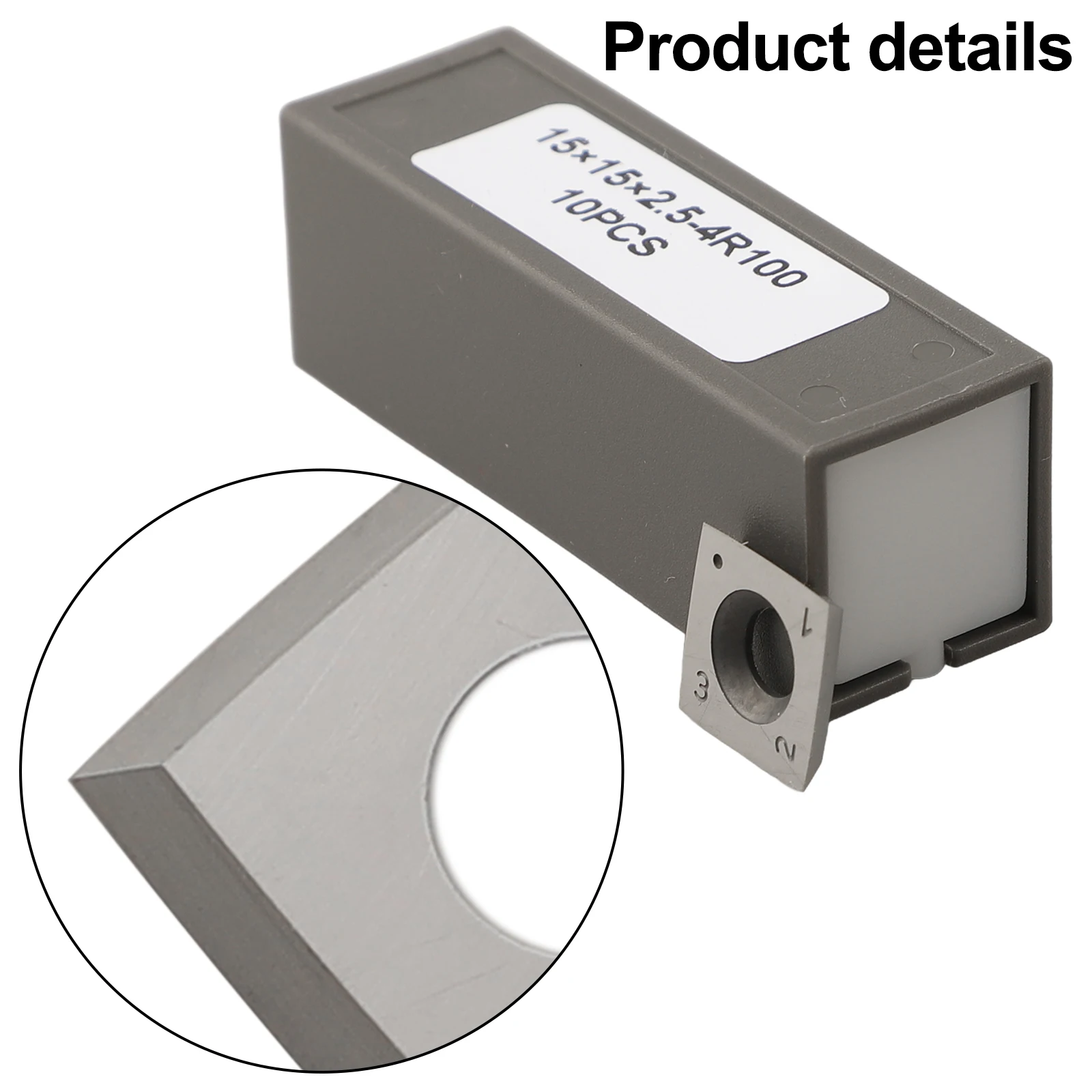 81 Degree Hole Byrd Shelix Cutter Carbide Insert For Spiral Head Indexable Cutting Edges 30 Degree Bevel 4 Cutting Edges