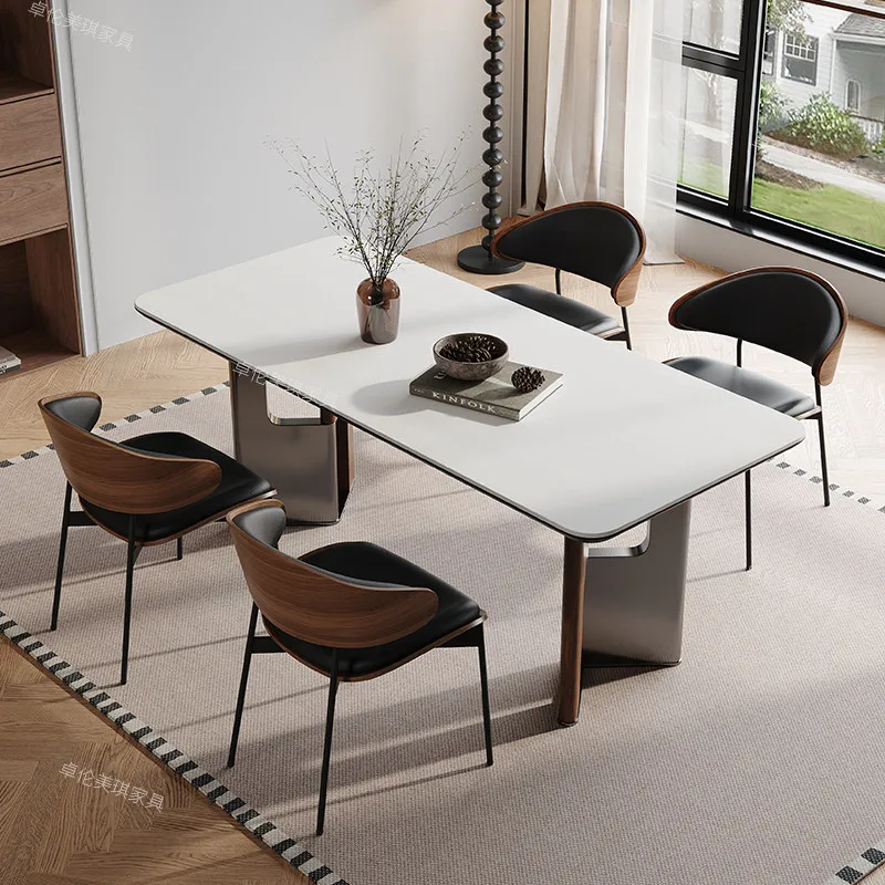 

Cheap High White Dining Tables Wood Design Legs Space Saving Wooden Dining Tables Modern Luxury Mesas De Jantar Furniture Home