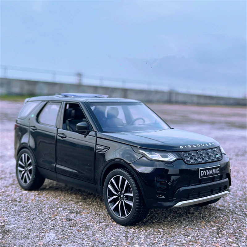 1/24 Range Rover Discovery 5 Evoque R-Dynamic SE SUV Alloy Car Model Diecast Metal Off-road Vehicles Model Sound Light Kids Gift