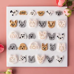 Cartoon Dogs Series Polymer Clay Cutters Puppy Labrador Doberman Pinscher Bulldog Earrings Cutter for Jewellery Handmade Tools