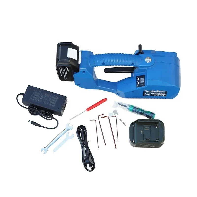

Semi-Automatic Portable Baling Machine Electric Strapping Rechargeable Packing Machine Banding Tools for 13-16Mm PP PET Belts