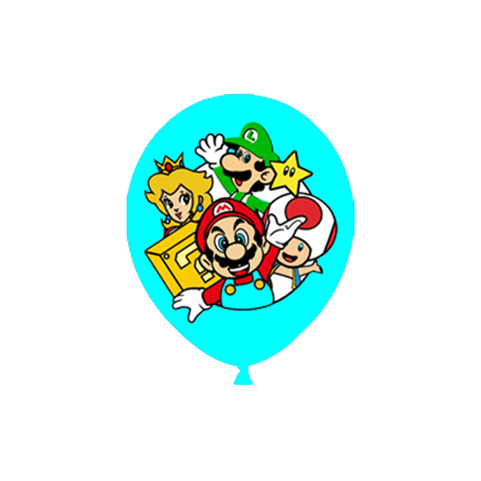 12 قطعة من بالونات اللاتكس لحفلات أعياد الميلاد من سوبر ماريو بروس مقاس 12 بوصة، بالونات ماريو لحفلات أعياد الميلاد، بالونات ماريو #5