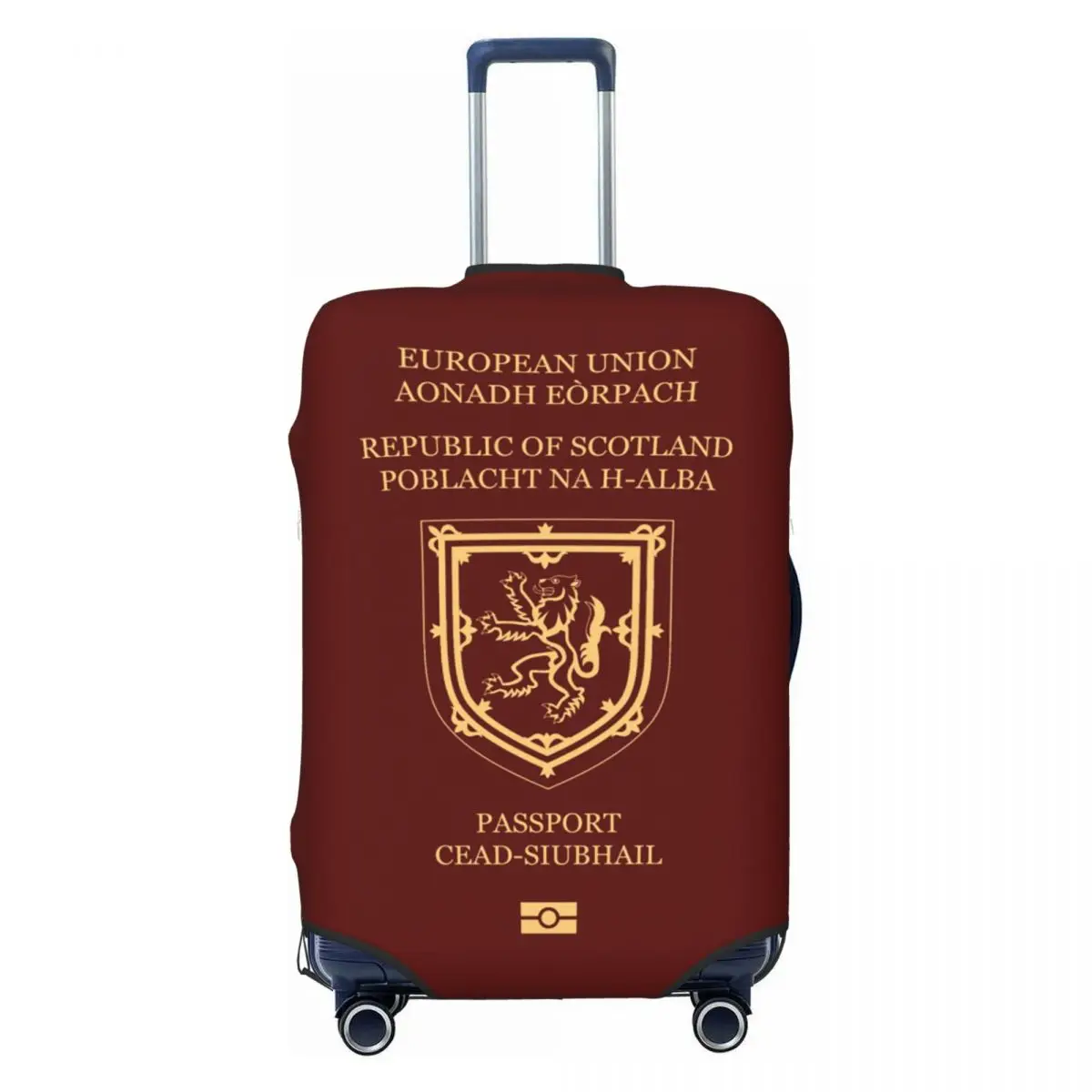 

Чехол для дорожного багажа для паспорта Шотландии, моющийся чехол для чемодана, подходит для 18-32 дюймов
