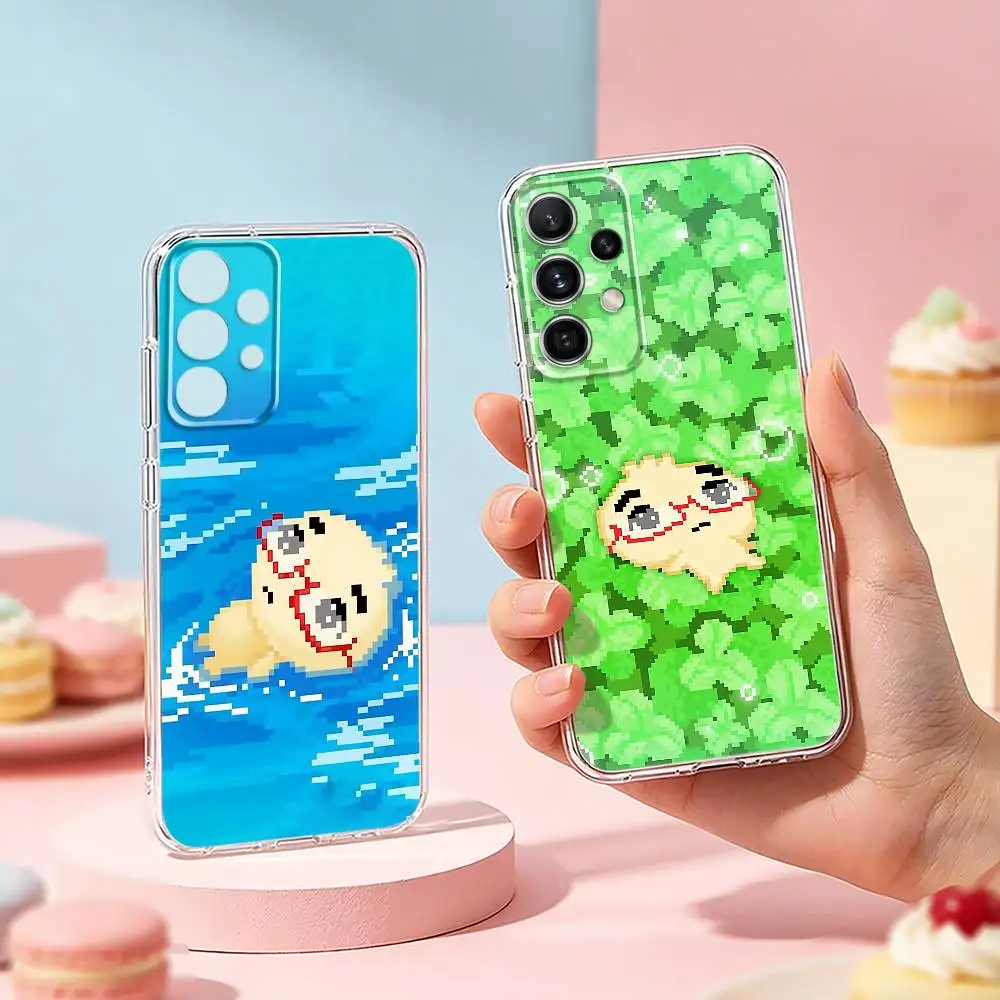 Cute A-Angyeongmandu K Dumpling phone Case For Samsung S25,24,21,22,23,30,Ultra,20,Plus,Fe,Lite,Note Transparent Cover