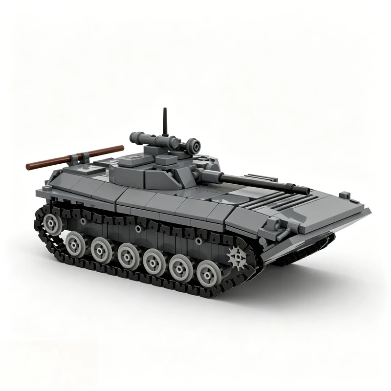 NEW 440 PCS MOC BMP-2 1:45 Scale Infantry Fighting Vehicle Military Tank Building Blocks Assembly Educational Toy Birthday Gift
