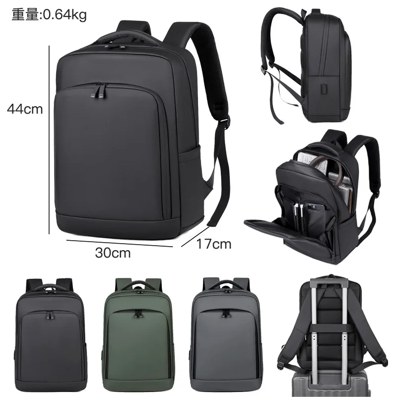 Backpacks PU Mens Business Laptop Backpack 20 35L Large Capacity Korean Style Casual Backpack Cross Border New
