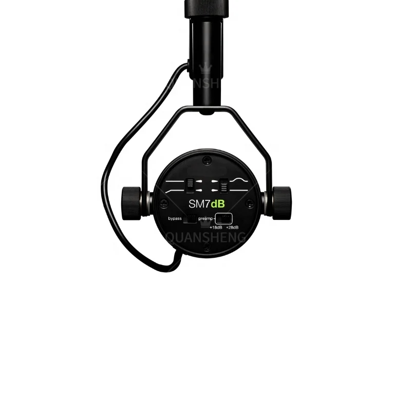 Microphone vocal cardioïde actif avec préampli intégré, Podcast iler pour le streaming statique, SM7dB