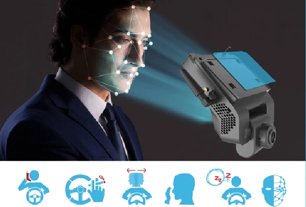 ADAS Car Black-box MDVR Videoregistratore per veicoli 4G GPS WIFI Rilevamento pedertonale