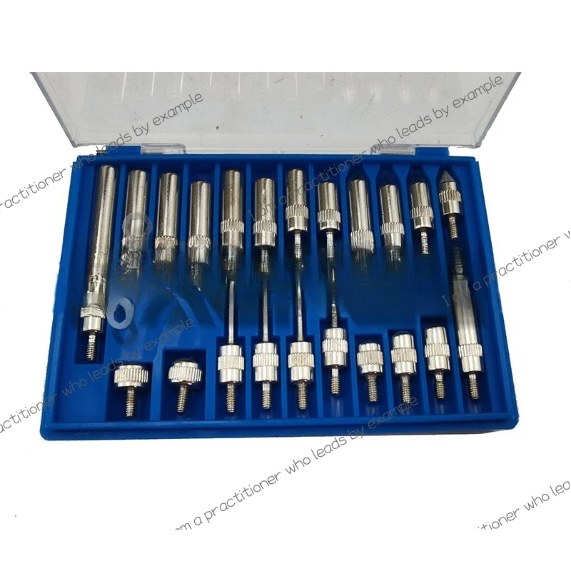 22-piece set of indicator meter probe, dial meter accessory set, dial meter probe set, measuring tool test accessory set.
