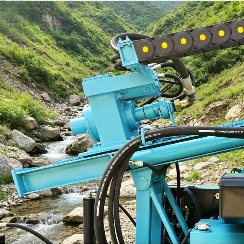 Customized Water Well Drill Rig Small Tracked Diesel Pneumatic Drilling Machine 300 Meters Drilling Depth Factory Direct Sale