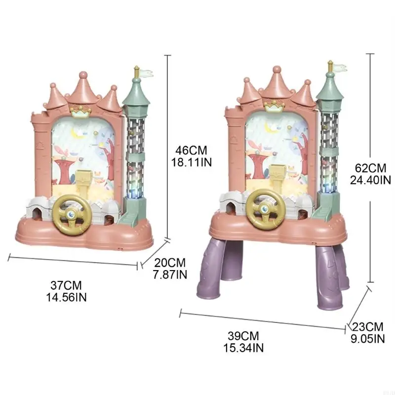 R9JD – jeu société fête, jouet éducatif pour enfants, Machine jeu, château dessin animé, attraper balle