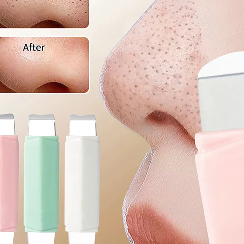 Dwugłowy przyrząd do usuwania zaskórników, skrobak do twarzy do głębokiego oczyszczania, szpatułka do twarzy, narzędzie do usuwania zaskórników z nosa, narzędzie do pielęgnacji skóry.