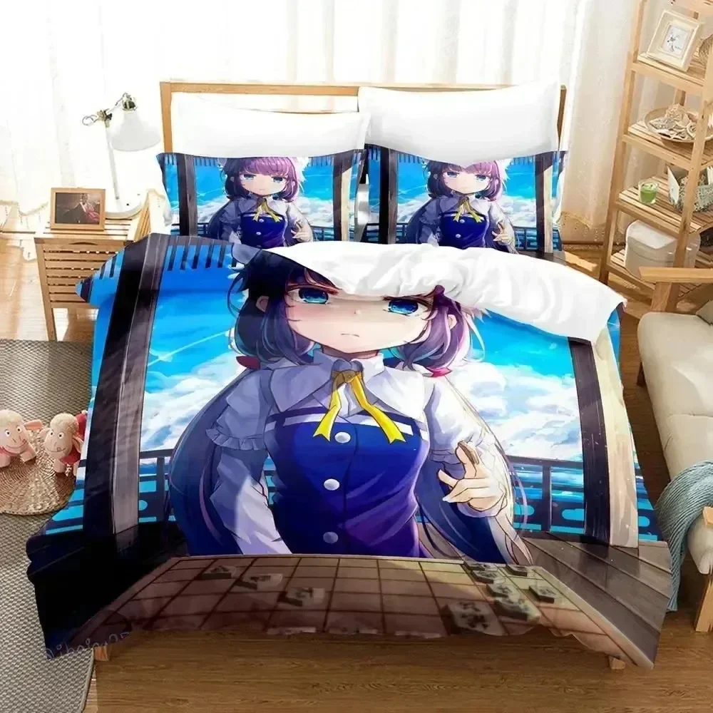 Anime Ryuos Work is Never Ai Bedding Set Bedroom Soft Modern Bedspreads Comefortable Kids Duvet Cover Quilt Cover And Pillowcase