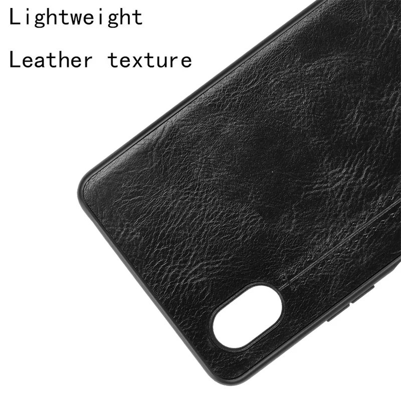 For Sony Xperia Ace III Case Calfskin Soft Edge PU Leather Hard Phone Cover For Xperia Ace III Y!mobile, A203SO Edition Case