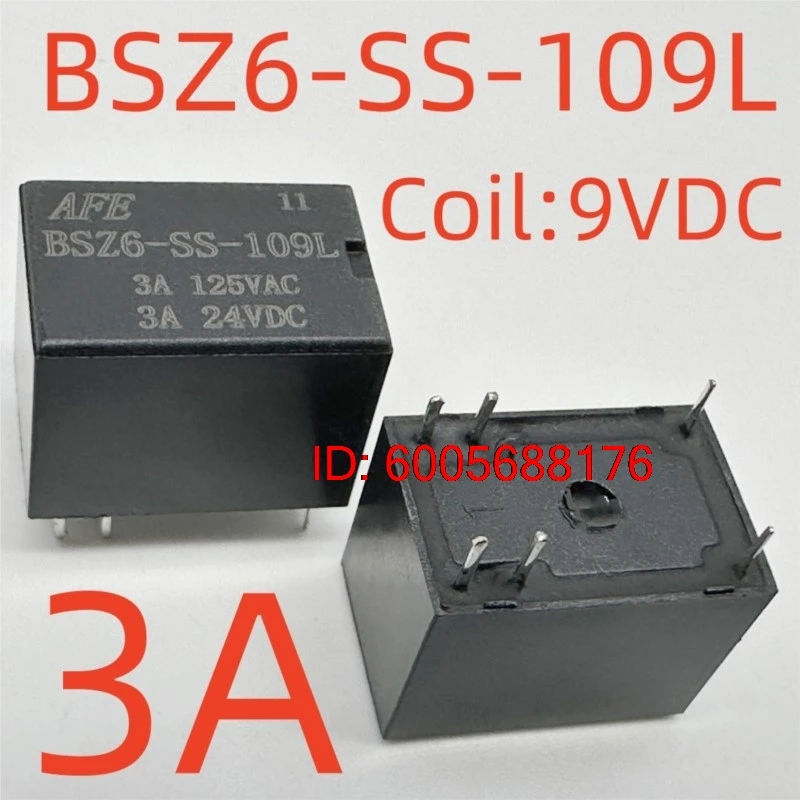 10 шт. новых реле BSZ6-SS-109L (4100-Coil:9VDC-3A) с 6 контактами
