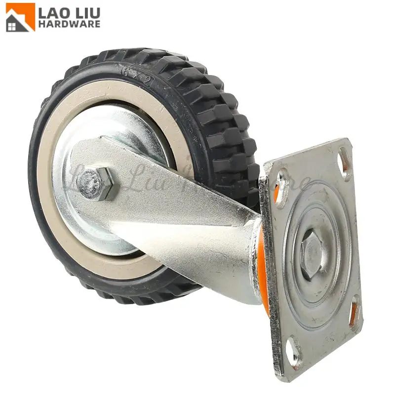 

6-Inch Gray Universal Wheel - High-Temperature & Explosion-Proof Casters Designed for Heavy Equipment with 360-Degree Steering
