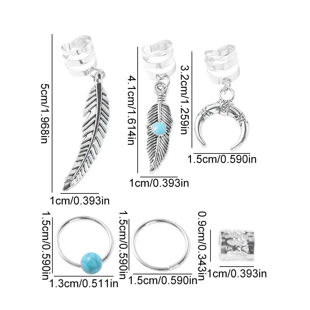 

31 шт., бирюзовое полые кольца для волос, плетение волос, металлические зажимы-манжеты, дреды, бусины, сделай сам, очаровательная коса для волос, трубки, декор