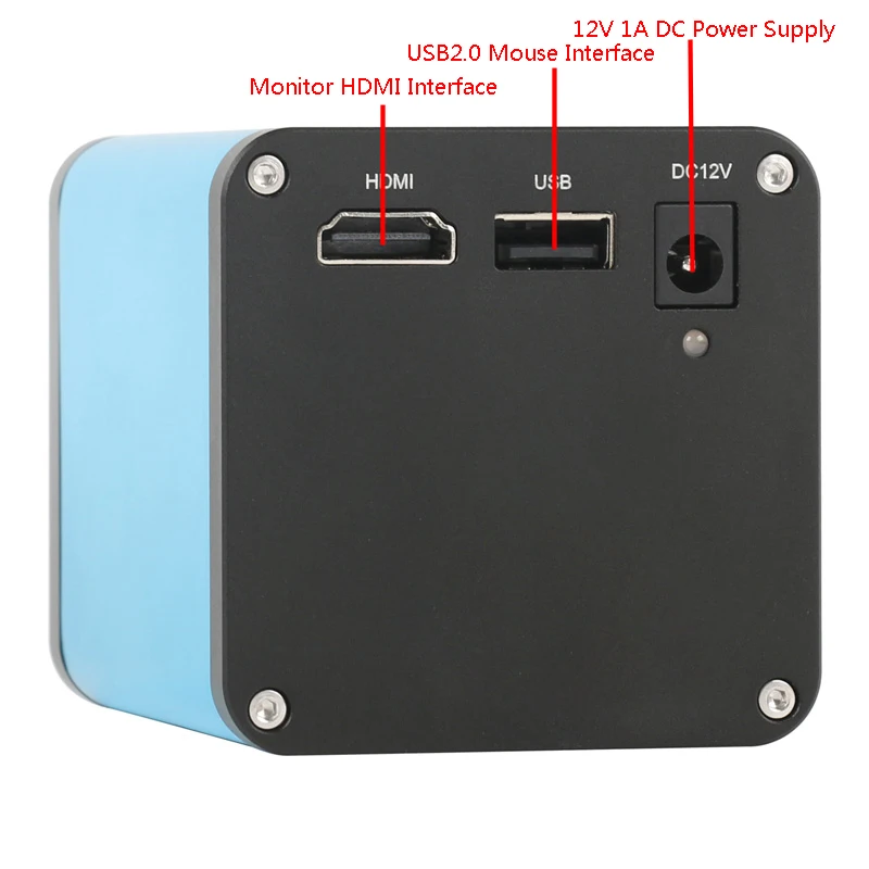 AF Autofocus HDMI U Disk Video Auto Focus Industry funzione di misurazione USB fotocamera per microscopio + obiettivo di montaggio 200X C + 144 luce