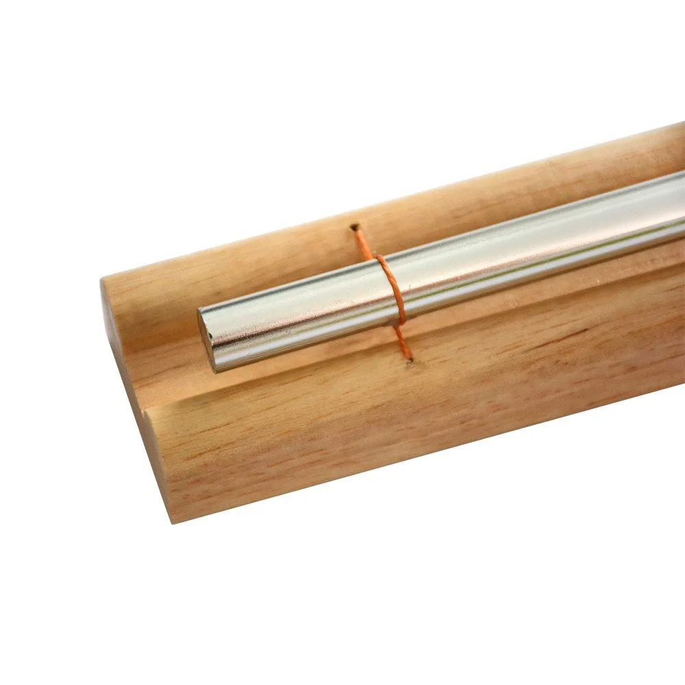 Durable With Mallet Meditation Chimes Wood+Metal Wood Color Classroom Chimes Hand Chimes Bell For Meditation